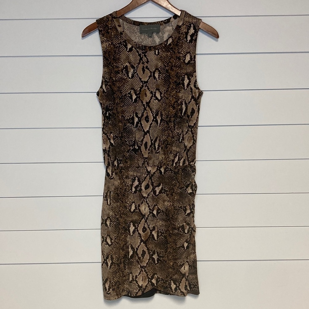 Sunday In Brooklyn Snakeskin Sleeveless Dress